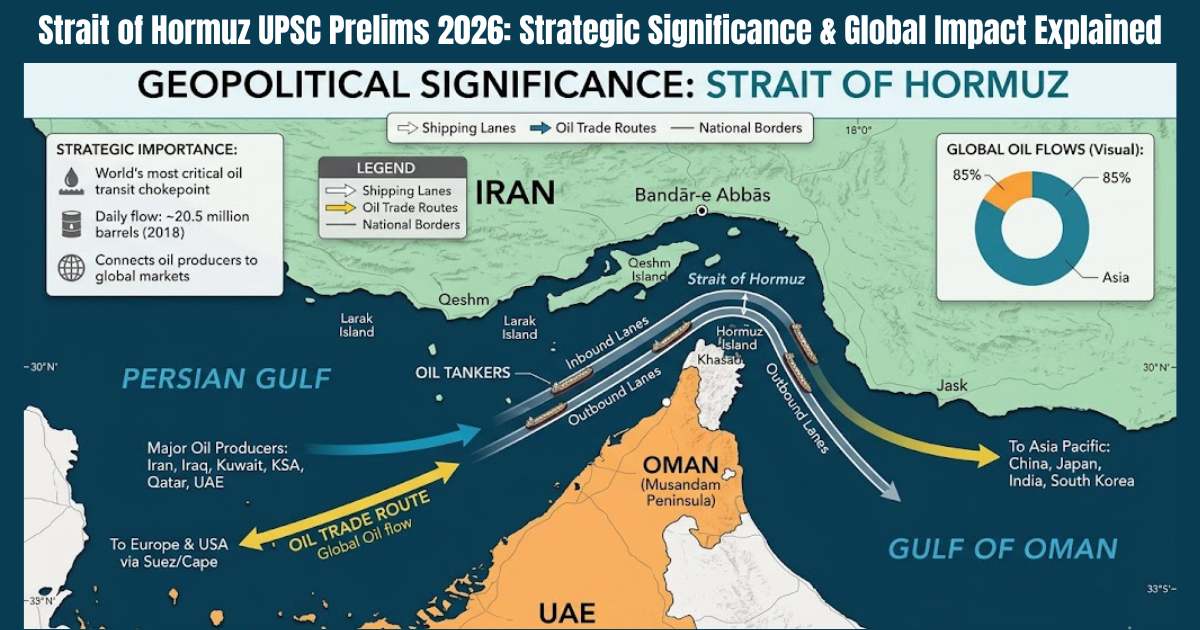 Strait of Hormuz UPSC Prelims strategic chokepoint map
