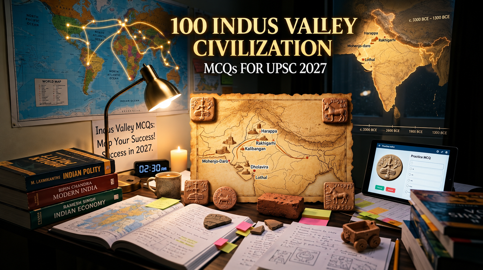 100 Most Important Indus Valley Civilization MCQs for UPSC 2027