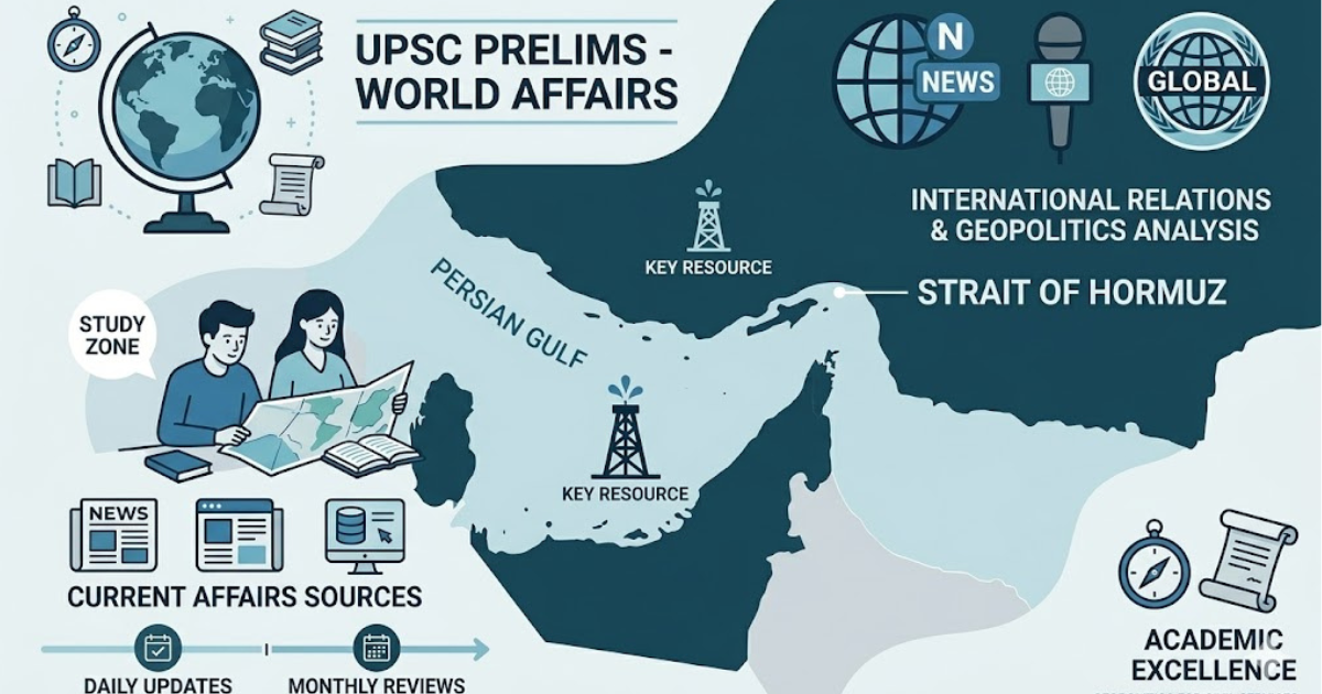 UPSC prelims preparation current affairs study illustration