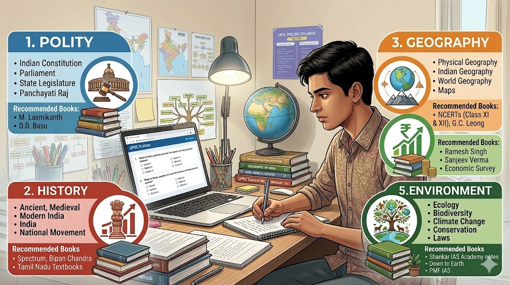 subjects for UPSC prelims practice questions