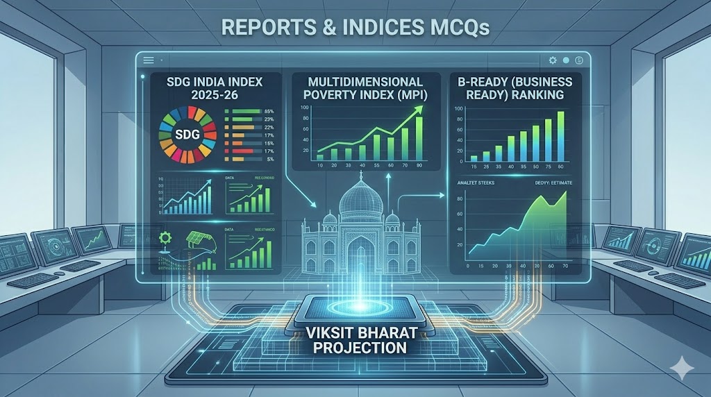 Data analytics dashboard visualizing the SDG India Index