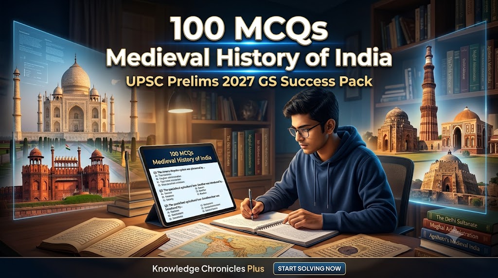 100 MCQs Medieval History of India: UPSC Prelims 2027 GS Success Pack