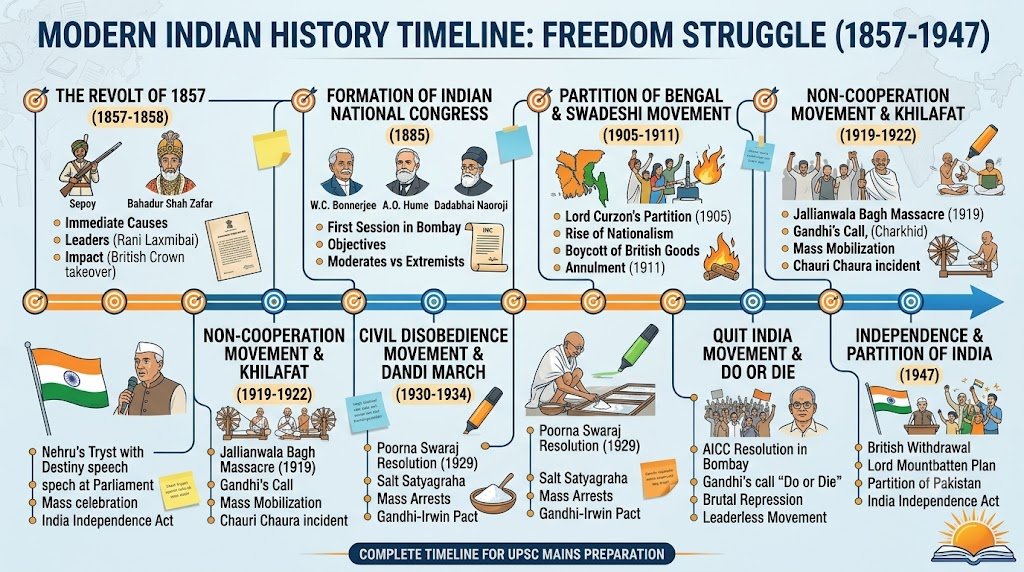 Modern History Strategy for UPSC Mains