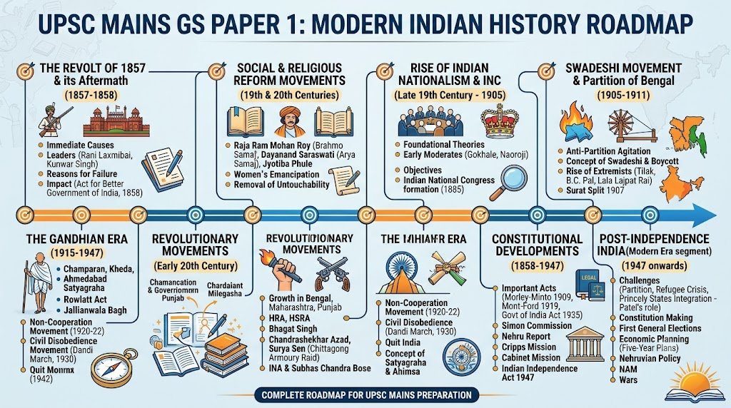 Modern History Strategy for UPSC Mains