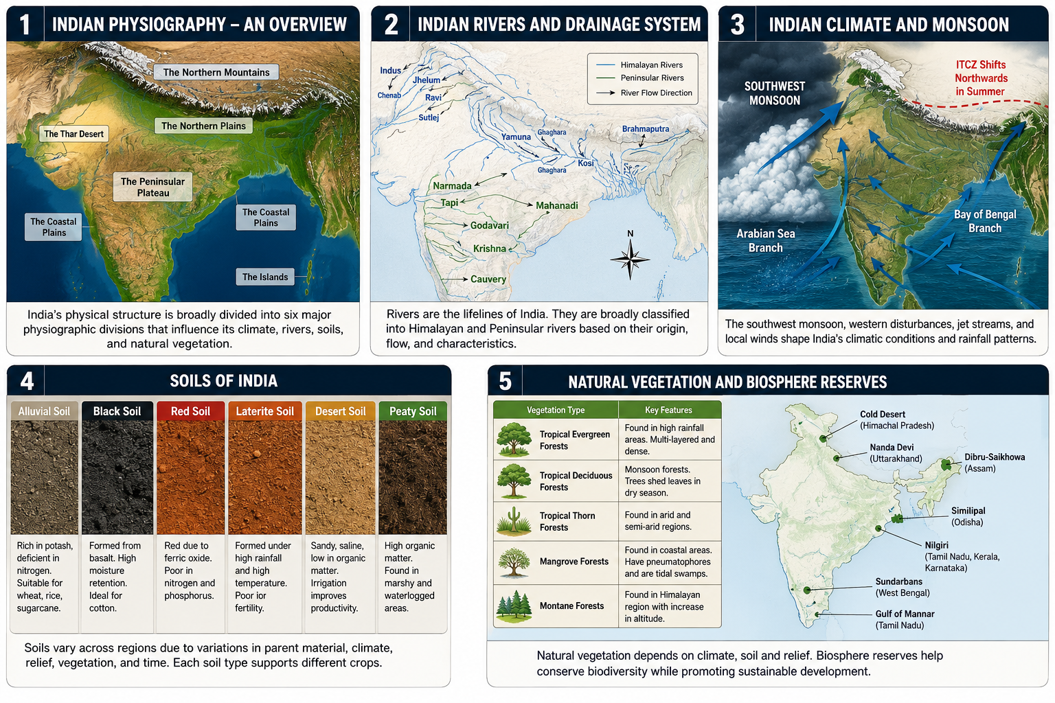 Physical Geography of India UPSC MCQs 2027