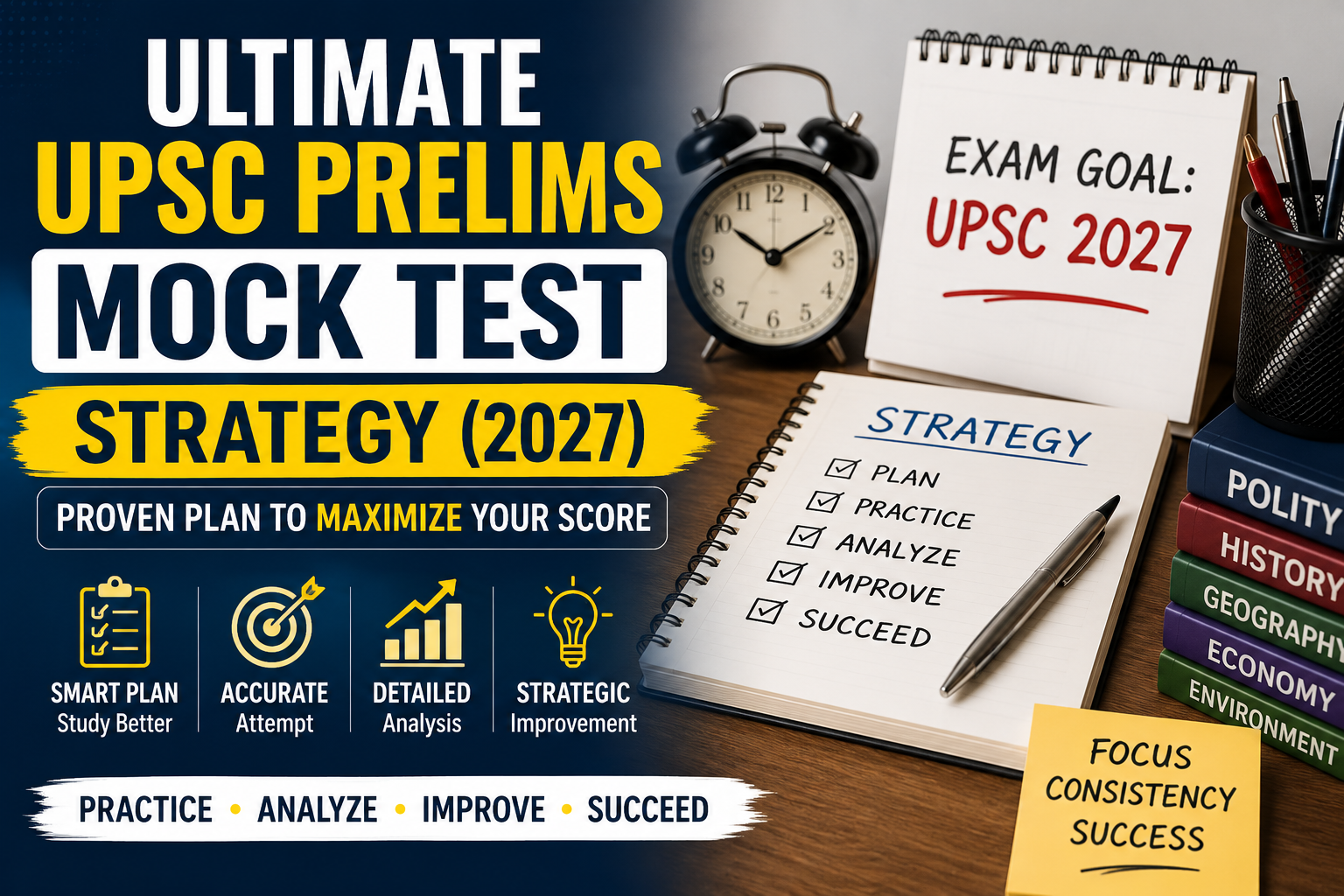 Ultimate UPSC Prelims Mock Test Strategy (2027): Proven Plan to Maximize Your Score