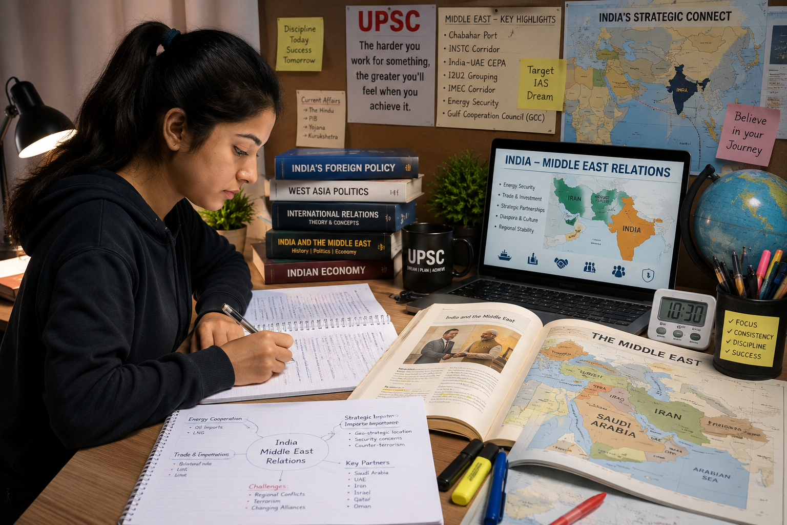 India Middle East Relations MCQs 2026 for UPSC, BPSC & State PCS