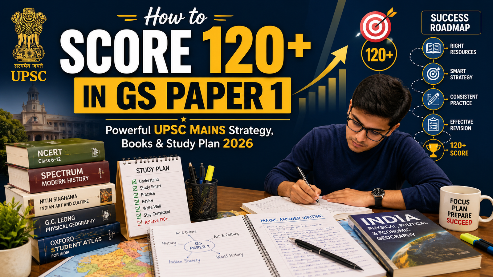 How to Score 120+ in GS Paper 1: Powerful UPSC Mains Strategy, Books & Study Plan 2026