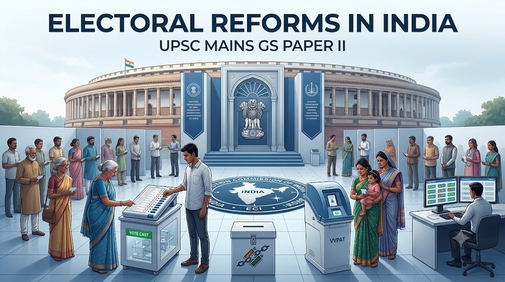 Electoral Reforms in India: Critical Issues, Criminalization & ECI Role | UPSC Mains GS Paper II