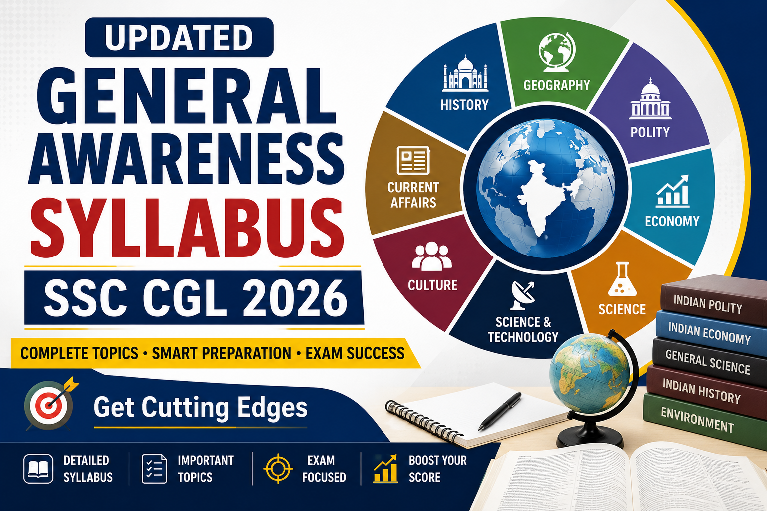 Updated General Awareness Syllabus SSC CGL 2026: Get Cutting Edges