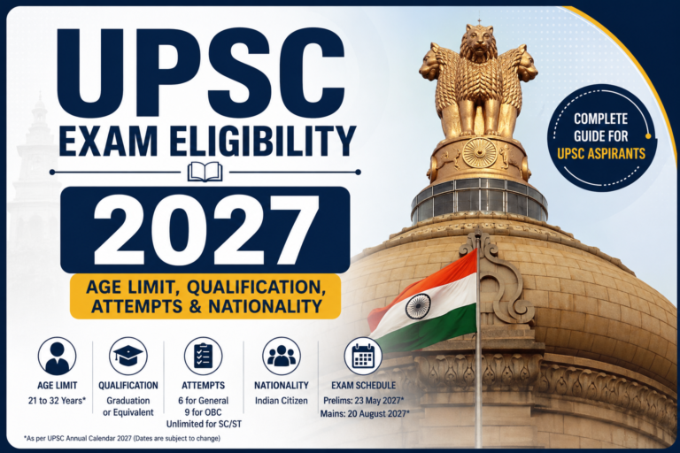UPSC Exam Eligibility 2027: Age Limit, Qualification, Attempts & Nationality
