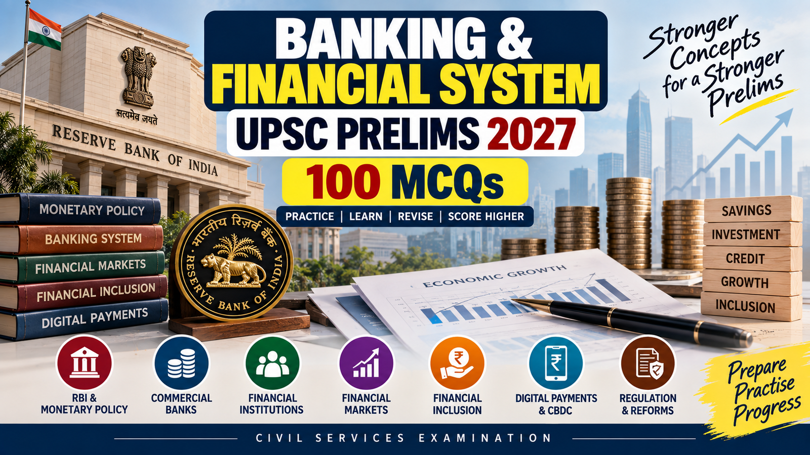 Banking and Financial System UPSC Prelims MCQs 2027: 100 Proven MCQs with Explanations