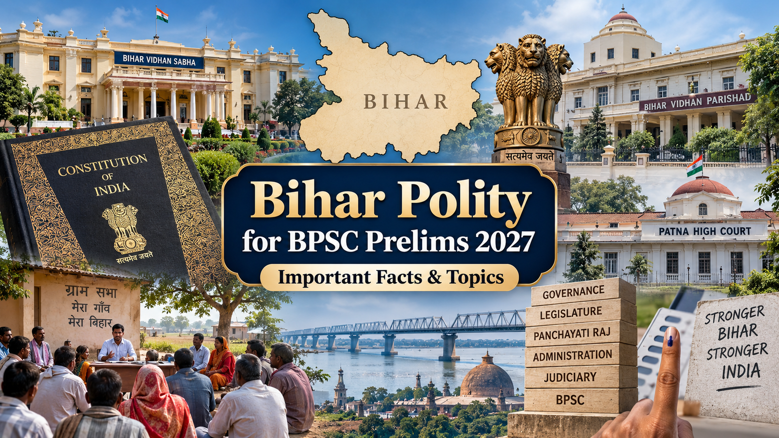 Bihar Polity for BPSC Prelims 2027: Important Facts & Topics