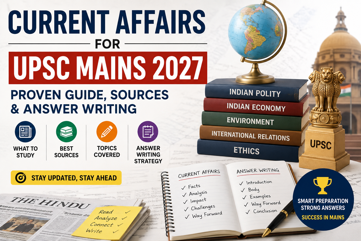 Current Affairs for UPSC Mains 2027: Proven Guide, Sources & Answer Writing