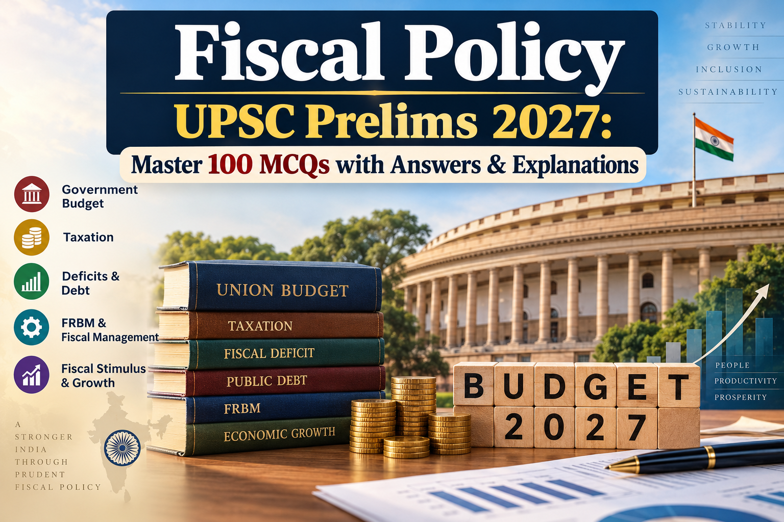 Fiscal Policy UPSC Prelims 2027: Master 100 MCQs with Answers & Explanations
