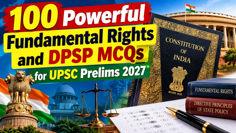 100 Powerful Fundamental Rights and DPSP MCQs for UPSC Prelims 2027